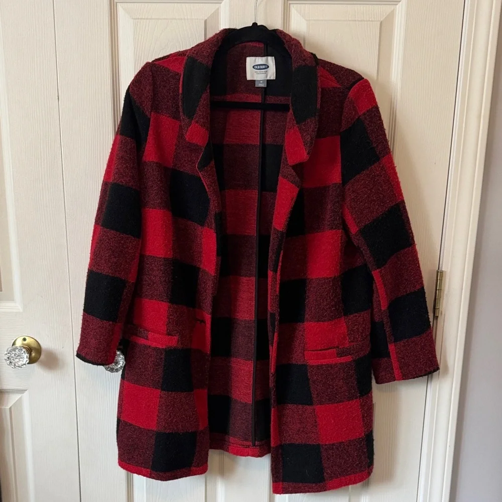 Old Navy Women's Plaid Jacket - Picture 1 of 3